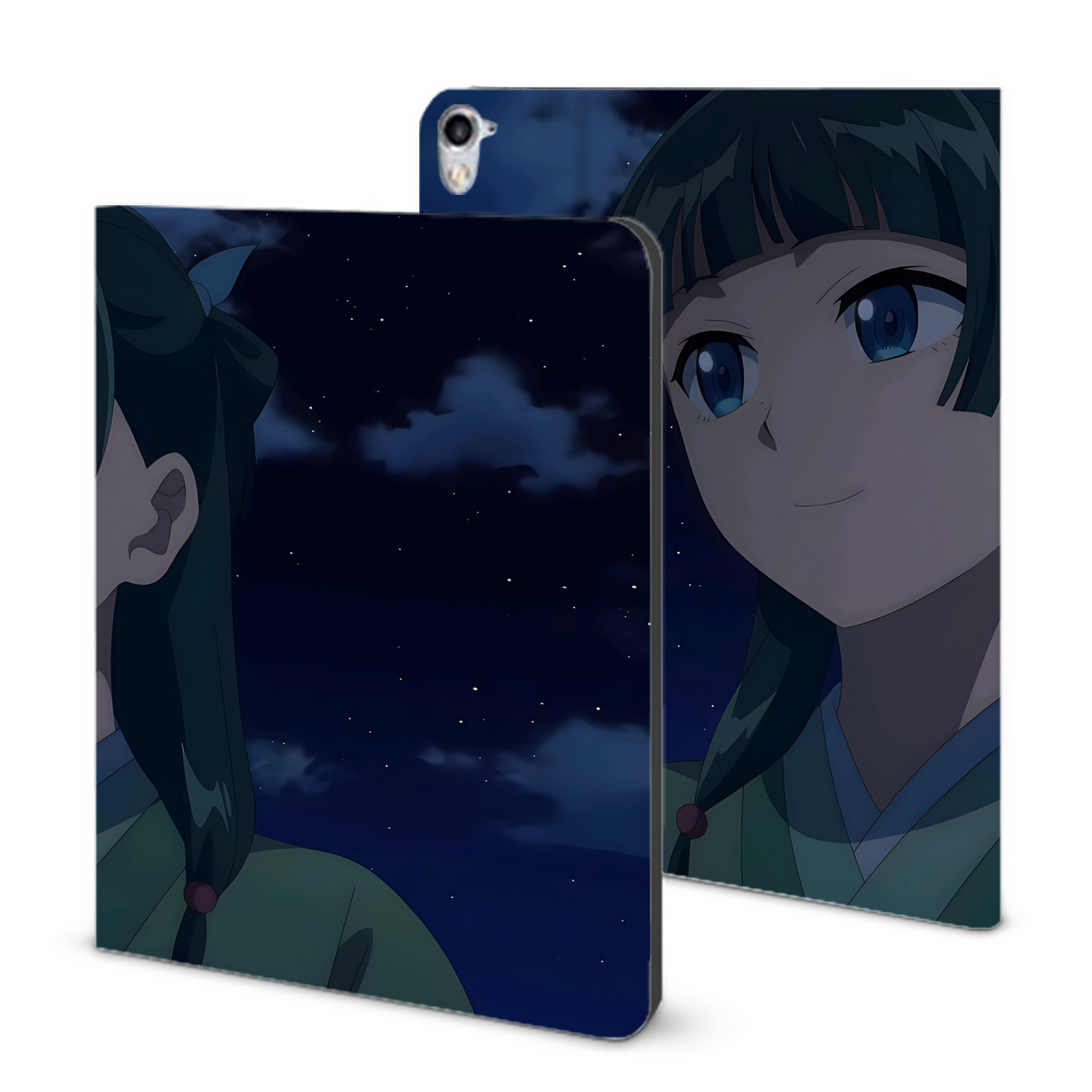 （画像用） 薬屋のひとりごと The Apothecary Diaries IPad ケース ブック型 PUレザー TPU 耐衝撃 軽量 薄型 ペン収納なし 全面保護 IPad 各モデル対応